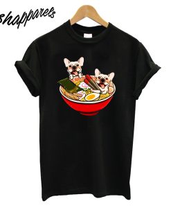 Cream French Bulldog Ramen T-Shirt