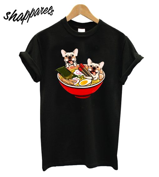 Cream French Bulldog Ramen T-Shirt