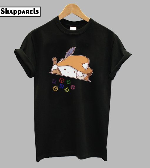 Bard Cat Throwing Dice T-Shirt