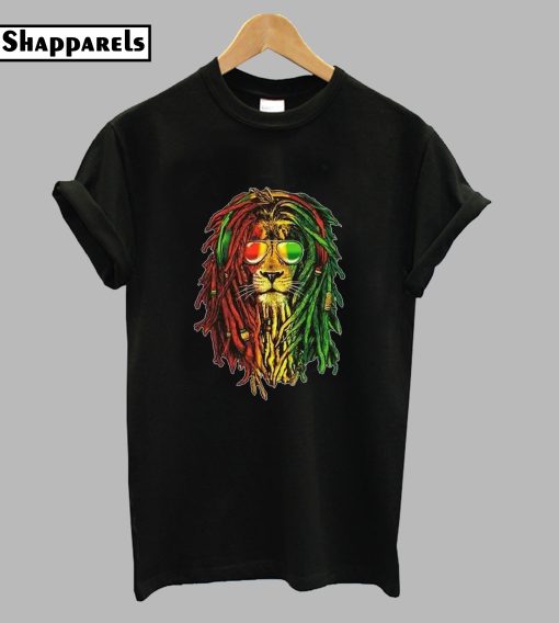 Lion Reggae Music Rasta Funny Cool T Shirt