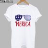 Merica Glasses T-Shirt