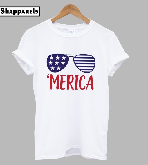Merica Glasses T-Shirt