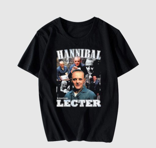 Hannibal Lecter Collage Silence Of The Lambs T-Shirt pt