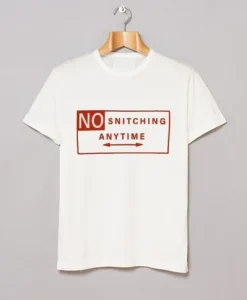 Vlone No Snitching Anytime T Shirt