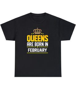 Queen Born February T-shirt